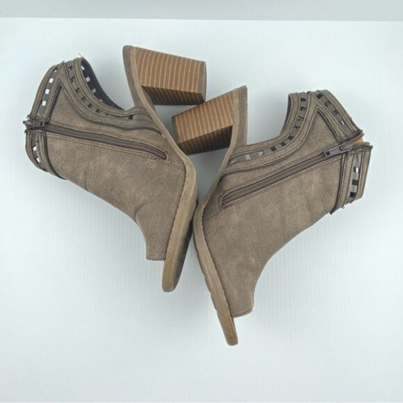 Maurices Block Heeled Shoes Glenda Sz 8.5M Zipper Side - Picture 3 of 12